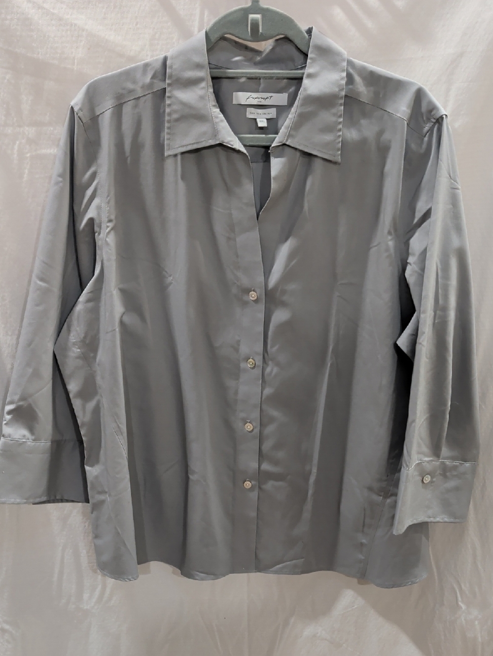 Foxcroft Gray Top XXL